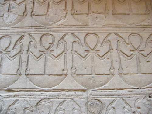 Hieroglyphs at Philae Temple, Aswan